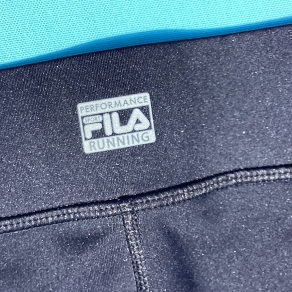 FILA Black Bike Shorts with Elastic Waistband - Picture 6 of 7